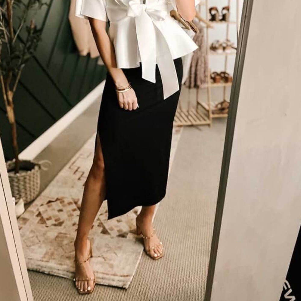 Rockstud Square Toe, Two Strap Sandal In Doe Tan.… - image 7